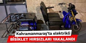 Kahramanmaraş'ta elektrikli bisiklet hırsızları yakalandı