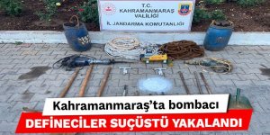 Kahramanmaraş’ta bombacı defineciler suçüstü yakalandı