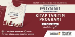 Kahramanmaraş Büyükşehir’den kitap tanıtım programına davet