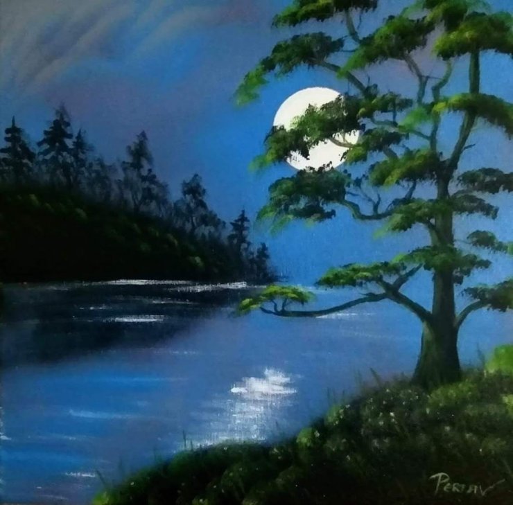 38 yıldır duvarları resimleriyle güzelleştiriyor