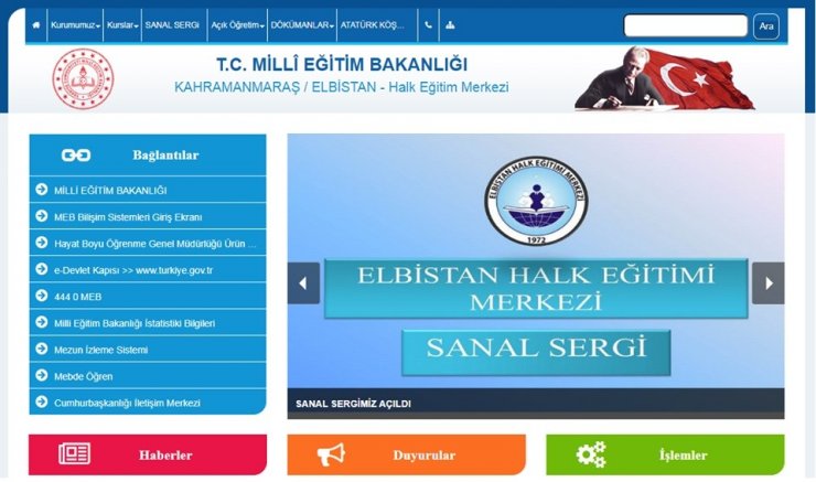 Elbistan’da kursiyerlerin el emeği sanal sergide görücüye çıktı