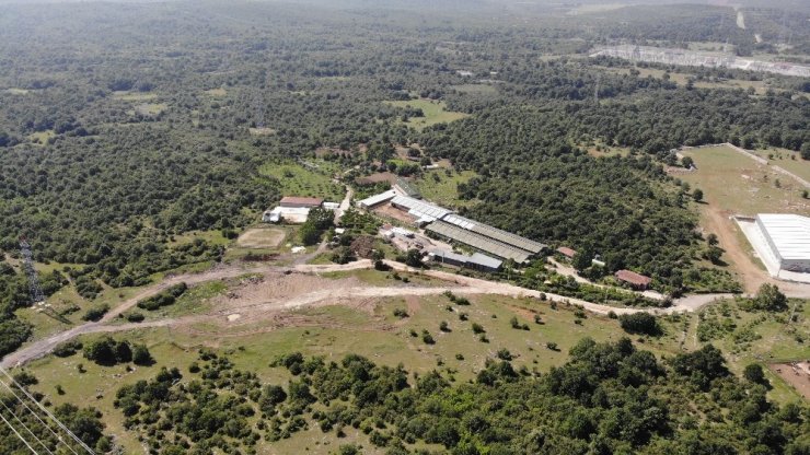 İYİ Partili Türkkan’ın kaçak yapı belirlenen çiftlik ve fabrikası havadan görüntülendi